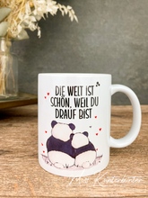 Lade das Bild in den Galerie-Viewer, Panda Liebe personalisiert- 330ml