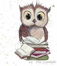 Lade das Bild in den Galerie-Viewer, Bücher Eule personalisiert- 330ml