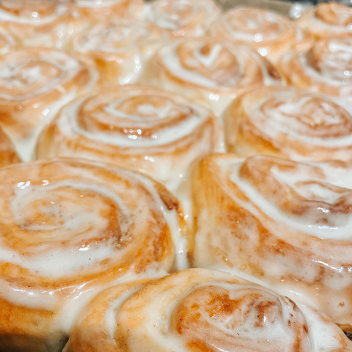 Zimtschnecken mit Frischkäse Frosting