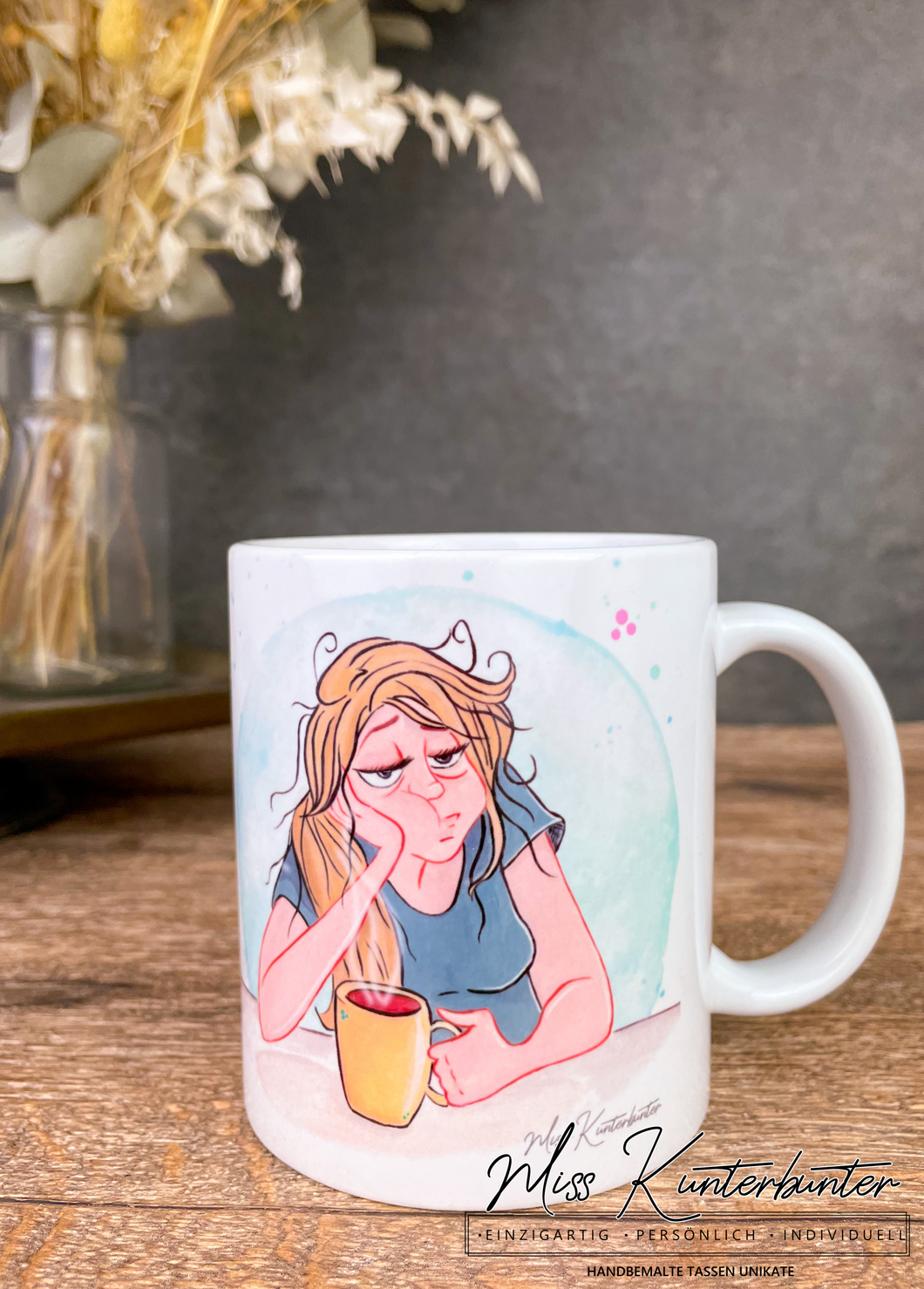 Möge dein Kaffee stärker sein, als dein Kind in der Trotzphase! - Haarfarbe wählbar