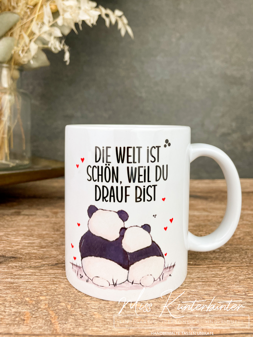 Panda Liebe personalisiert- 330ml