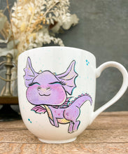 Lade das Bild in den Galerie-Viewer, Kleiner Drache lila mit Glitzer 400ml

