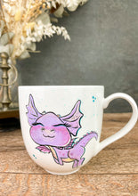 Lade das Bild in den Galerie-Viewer, Kleiner Drache lila mit Glitzer 400ml
