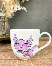 Lade das Bild in den Galerie-Viewer, Kleiner Drache lila mit Glitzer 400ml
